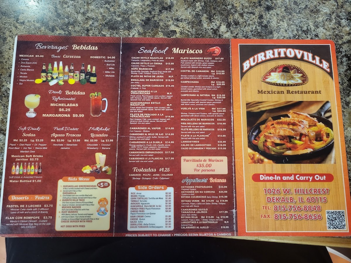 Burritoville Menu - Image 2